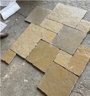 Factory Wholesale Natural Spain Yellow Limestone Tiles