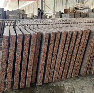 Maple Leaf Red Granite Slabs Polished Floor