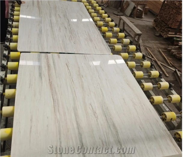 Natural Stone Polished Eurasia Wood Marble Slabs