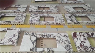 Breccia Capraia Marble Bathroom Countertops