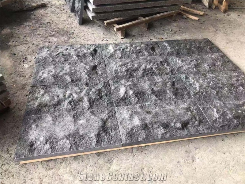 Chinese Black Basalt G684 Mushroomed Stone Cladding