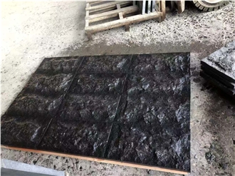 Chinese Black Basalt G684 Mushroomed Stone Cladding