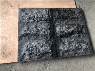 Chinese Black Basalt G684 Mushroomed Stone Cladding