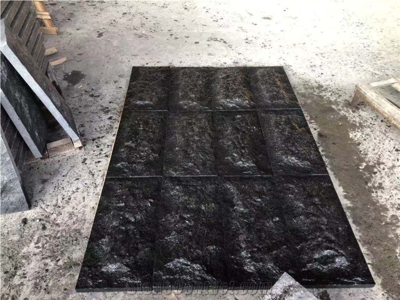 Chinese Black Basalt G684 Mushroomed Stone Cladding