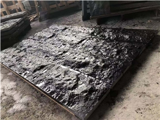 Chinese Black Basalt G684 Mushroomed Stone Cladding
