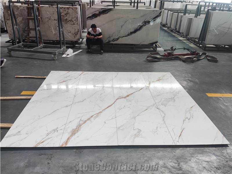 Artificial Calacatta Gold  Sintered Stone Slabs