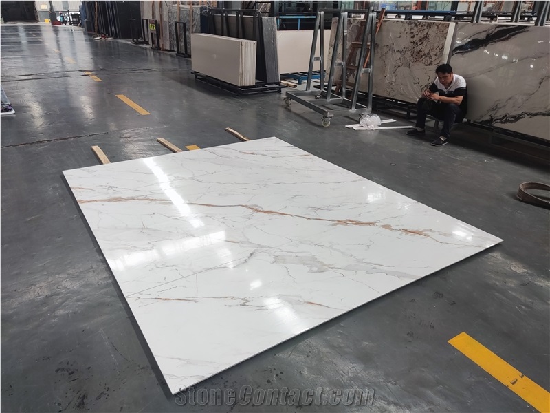 Artificial Calacatta Gold  Sintered Stone Slabs