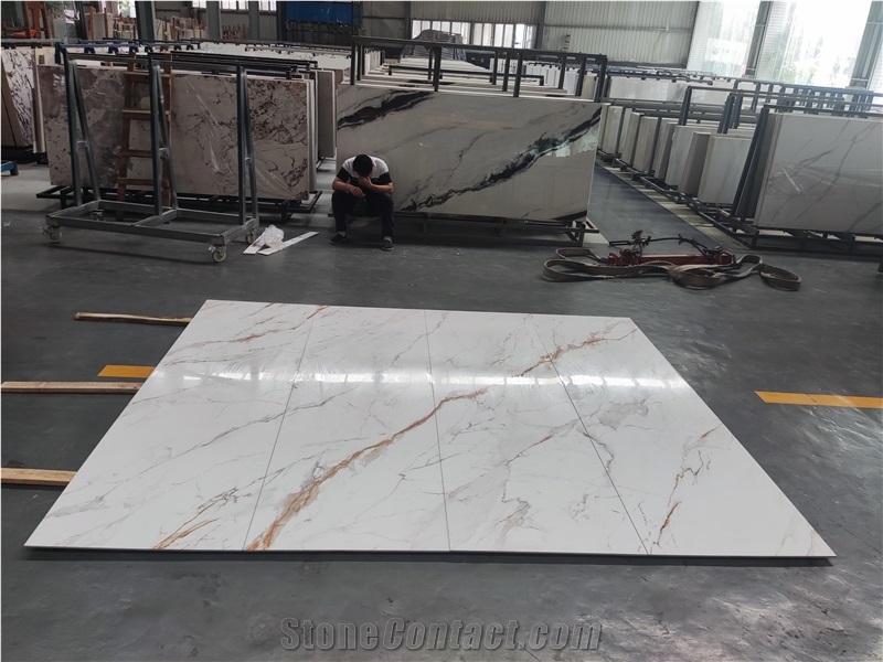 Artificial Calacatta Gold  Sintered Stone Slabs