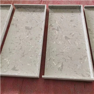 Tundra Grey Artificial Stone Vanity Tops For USA Projects  Bench Tops