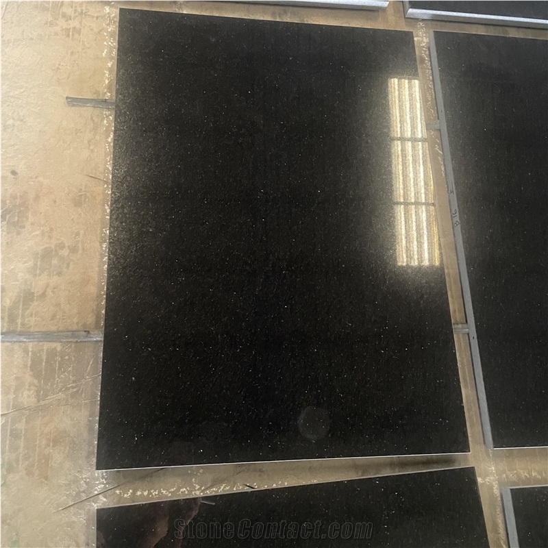 Black Galaxy Granite Polished  Tiles
