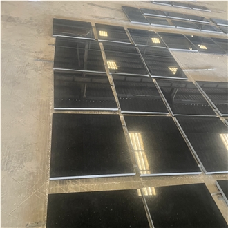 Black Galaxy Granite Polished  Tiles