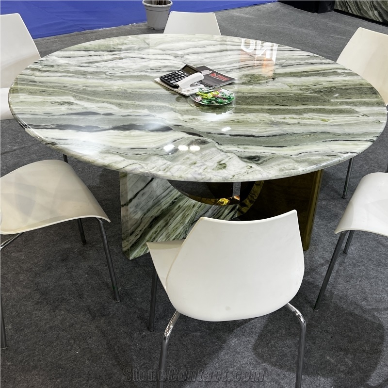Green Jade Marble Stone Interior Furniture