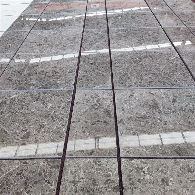 Khaki Gray Marble Floor Tile