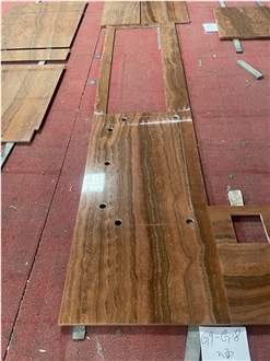 Royal Wood Grain Marble Countertop Reception Counters