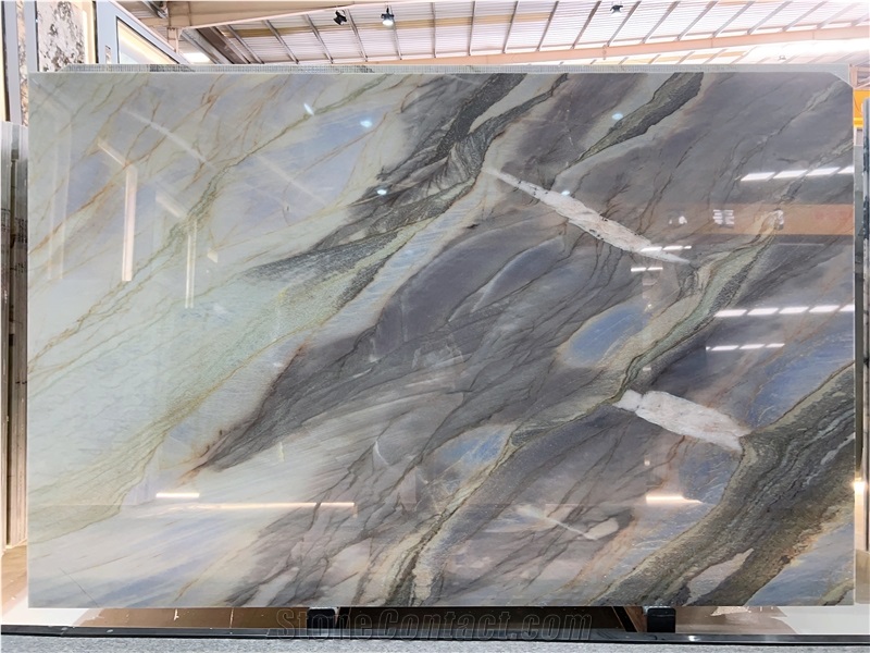 Admiral Blue Quartzite Slab