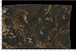 Black Fusion Granite Slab
