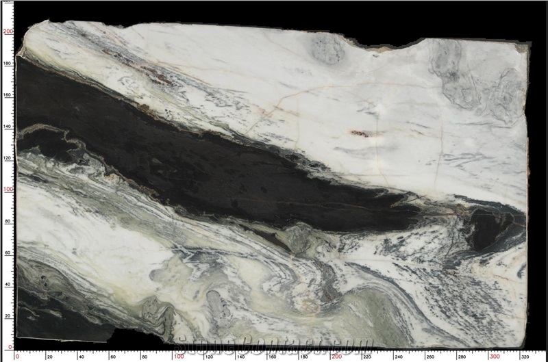 China Panda White Marble Slab
