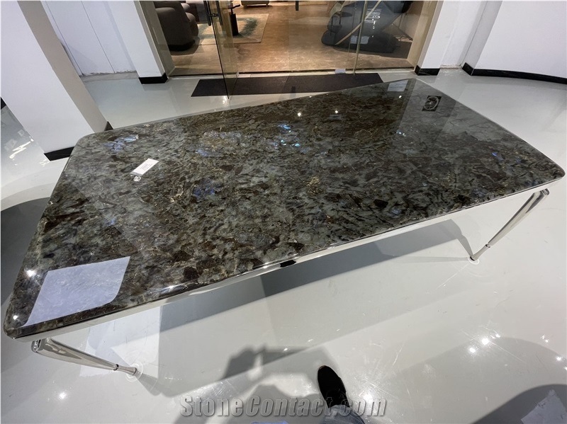 Lemurian Blue Granite Finished Product