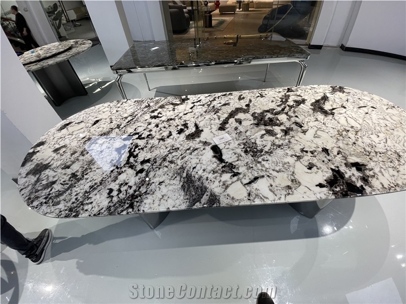 Snow Fall Granite Finished Product