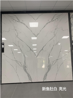 White Calacatta Sintered Stone Slabs