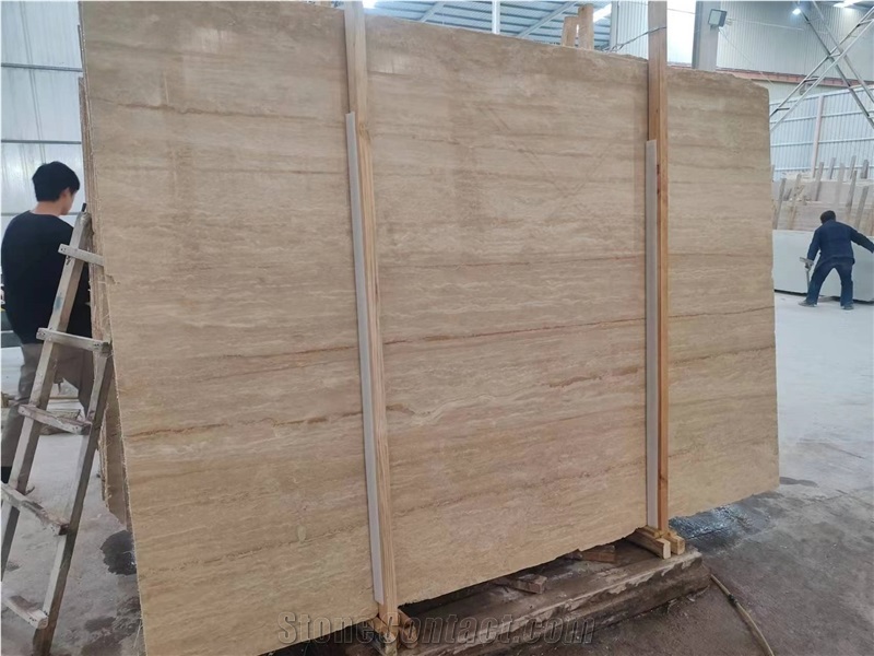Cream Travertine Slabs