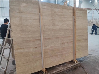 Cream Travertine Slabs