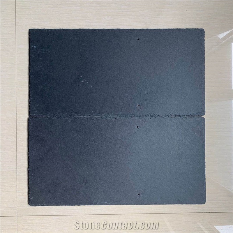 High Quality Natural Black Slate Tiles For Stone Roofing