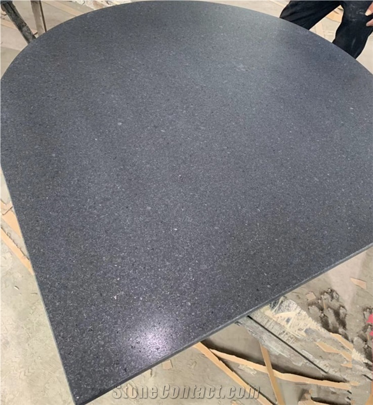 Polished Shanxi Black Granite Hearth For Modern Fireplace
