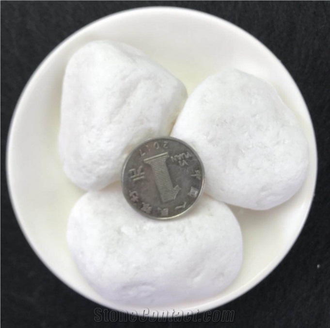 Top Quality White Pebble Stone For Garden Landscape Decor
