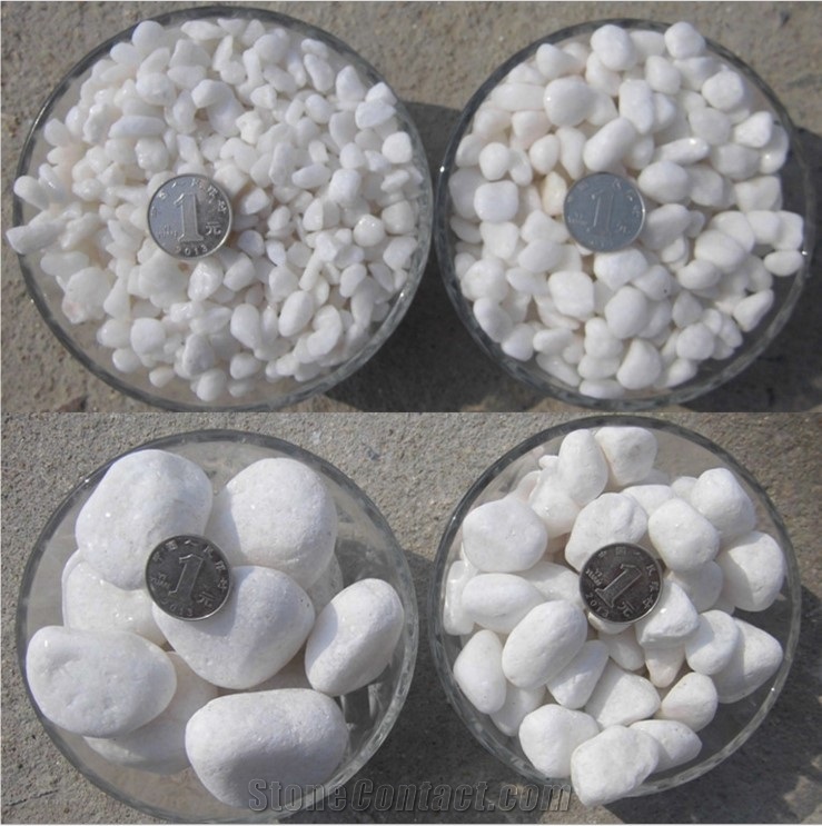 Top Quality White Pebble Stone For Garden Landscape Decor