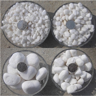 Top Quality White Pebble Stone For Garden Landscape Decor