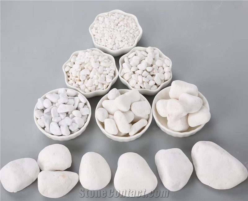 Top Quality White Pebble Stone For Garden Landscape Decor