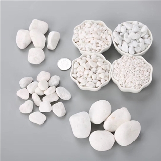 Top Quality White Pebble Stone For Garden Landscape Decor