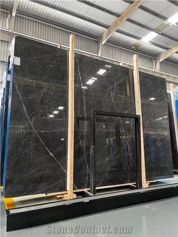 Wyndham Gray Marble Polished Slabs Pattern