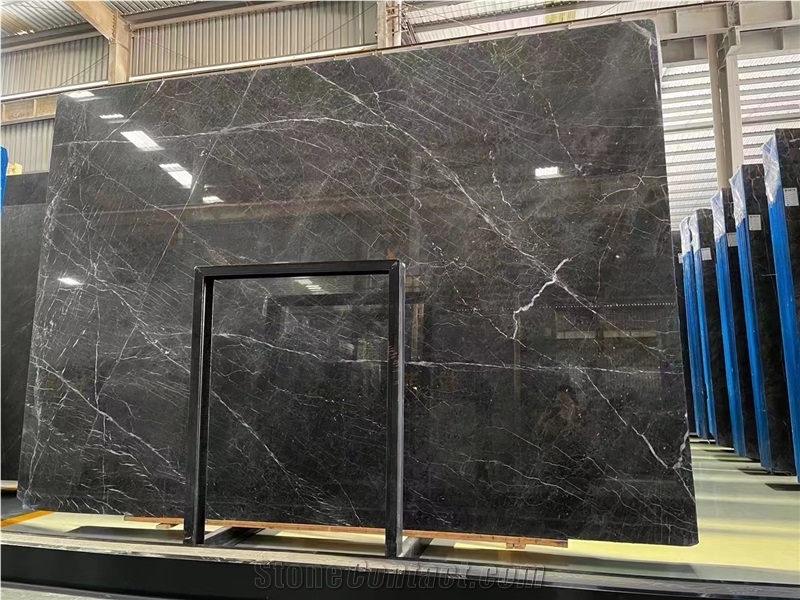 Wyndham Gray Marble Polished Slabs Pattern