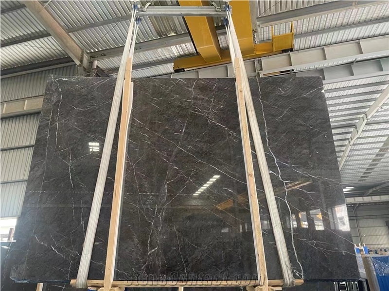 Wyndham Gray Marble Polished Slabs Pattern
