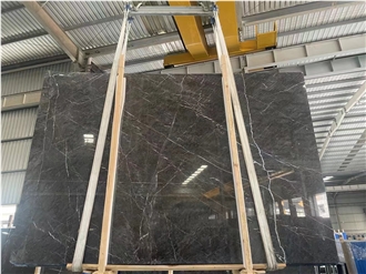 Wyndham Gray Marble Polished Slabs Pattern