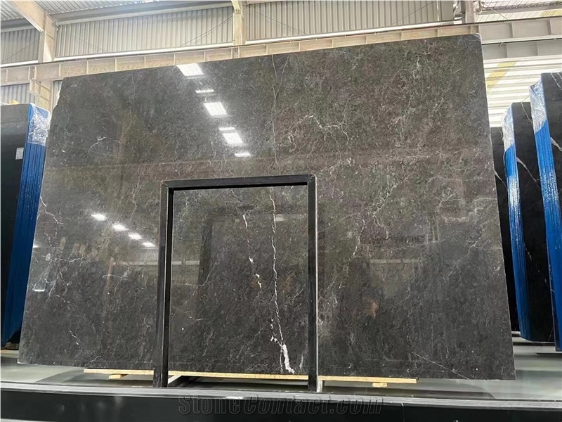 Wyndham Gray Marble Polished Slabs Pattern