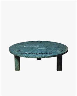 Green Marble Stone Table, Solid Stone Coffee Table