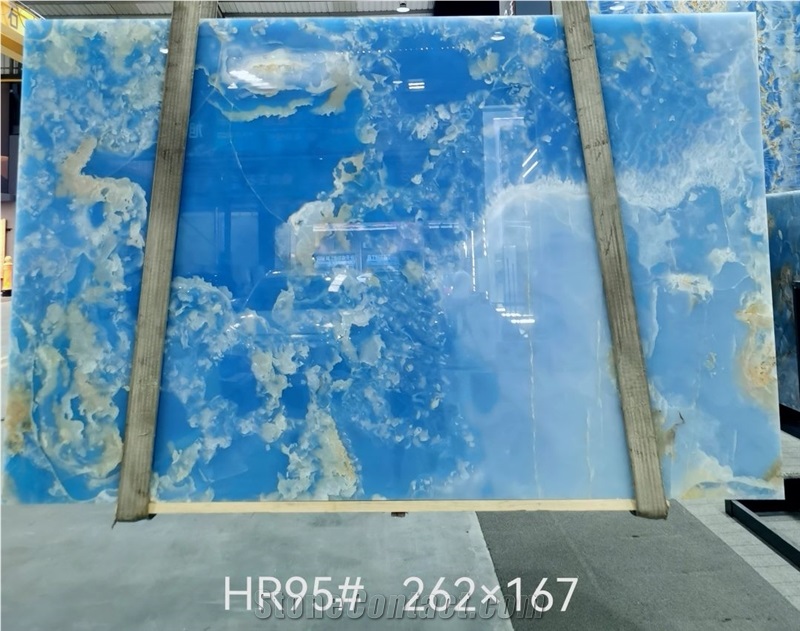 Blue Onyx Polished Slabs