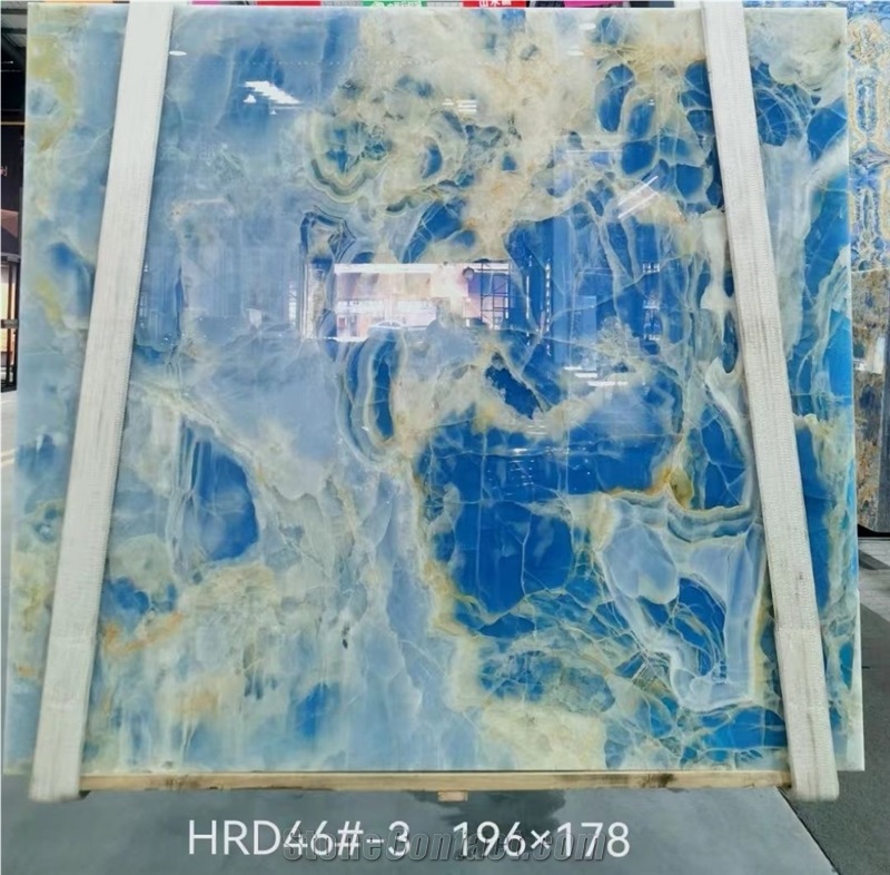 Blue Onyx Polished Slabs