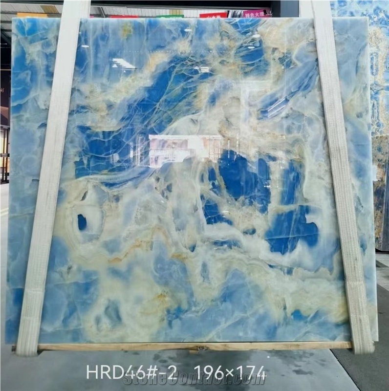 Blue Onyx Polished Slabs