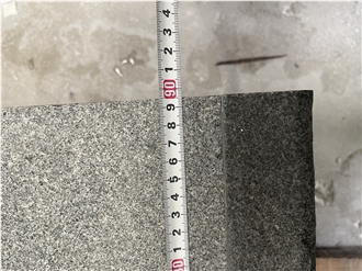 Customized China Grey Granite 654 With Zimbabwe Black Exterior Steps