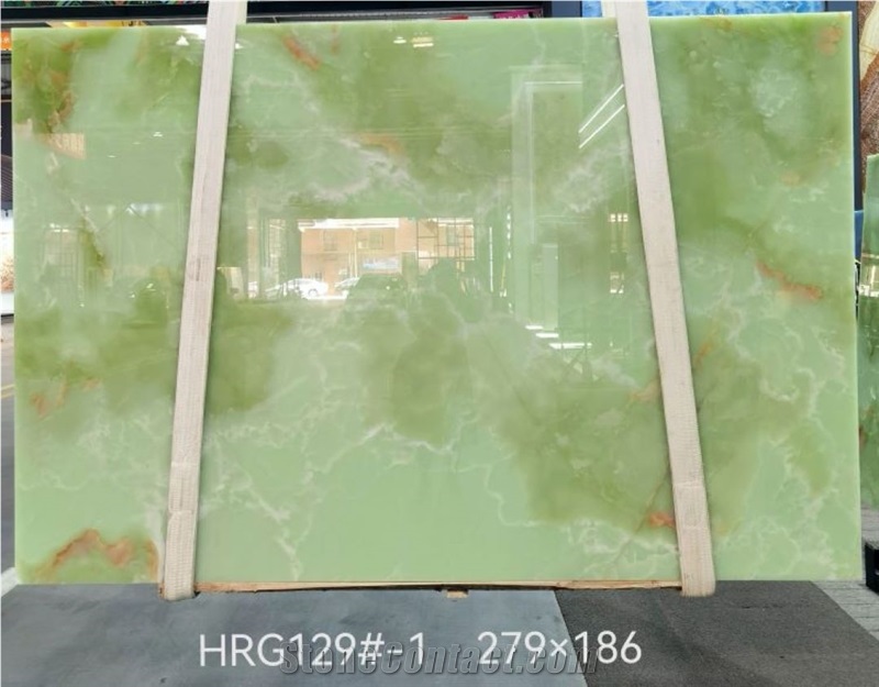 Green Onyx Polished 1.6Cm Slabs For Wall Decor Countertops