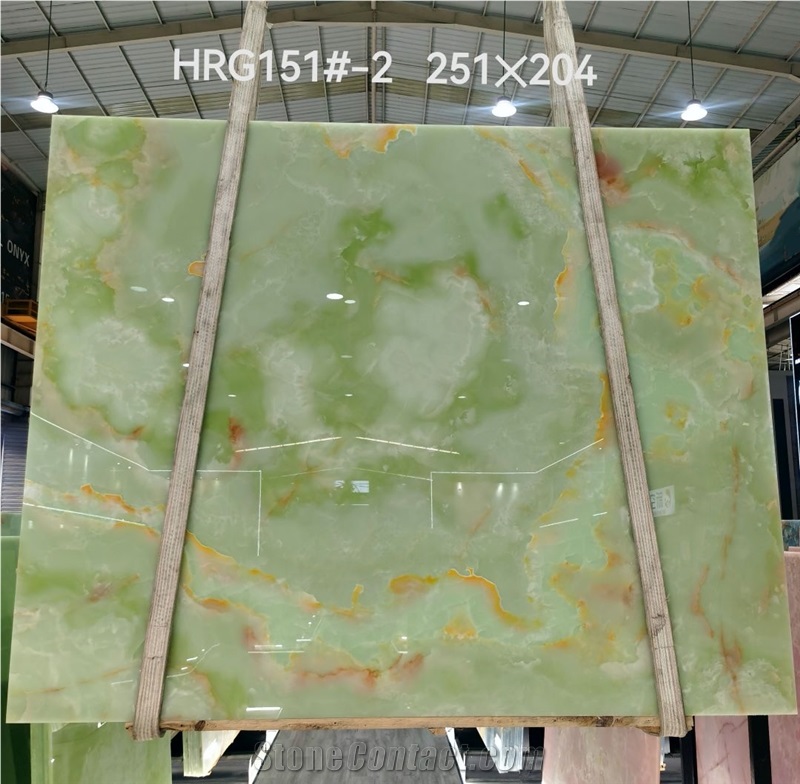 Green Onyx Polished 1.6Cm Slabs For Wall Decor Countertops
