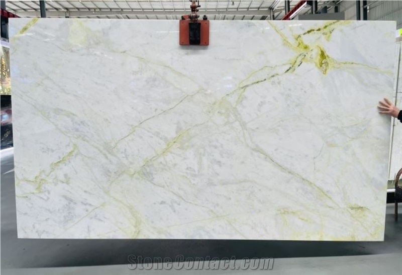 Luminous Marble Slab Floor Tile