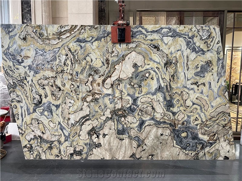Twilight Green Marble Dedalus Marble Slab Tiles