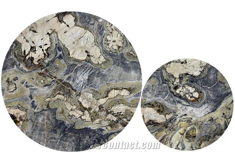 Twilight Green Marble Dedalus Marble Slab Tiles