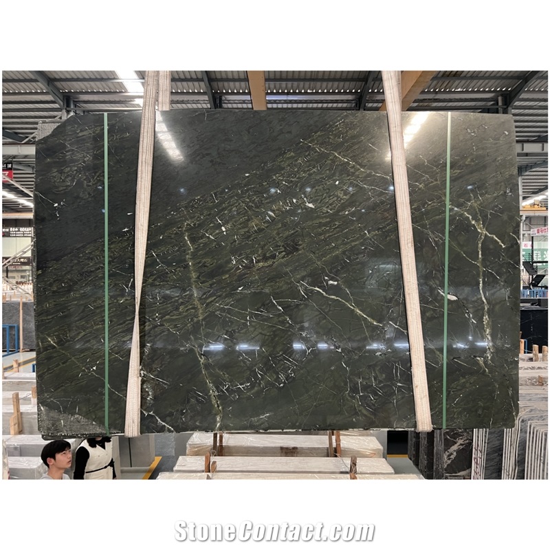 Verde Borgogna Marble Slabs