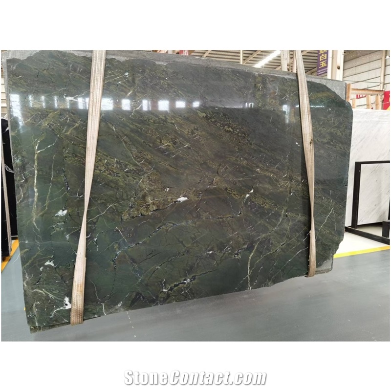 Verde Borgogna Marble Slabs
